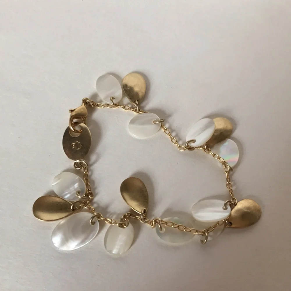 Lauren Ralph Lauren gold plated charm bracelet - Picture 3 of 7